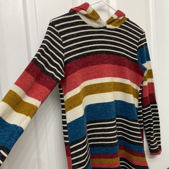 Now N Forever Hooded Sweater Striped Medium - Picture 2 of 11